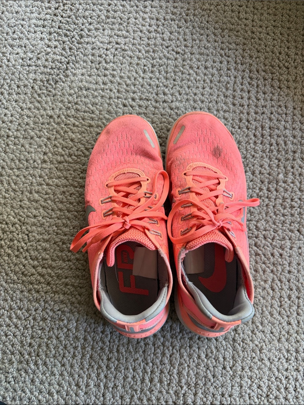 Nike Free Women's Pink Coral Running Shoes
